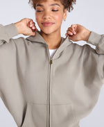 Idol Womens Zip Through Hoodie - Green