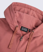 Maya Womens Graphic Zip Through Hoodie - Pale Pink