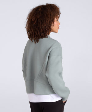 Active Womens Crop Sweatshirt - Pale Green