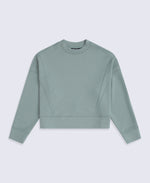 Active Womens Crop Sweatshirt - Pale Green