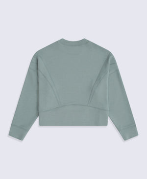 Active Womens Crop Sweatshirt - Pale Green