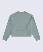 Active Womens Crop Sweatshirt - Pale Green