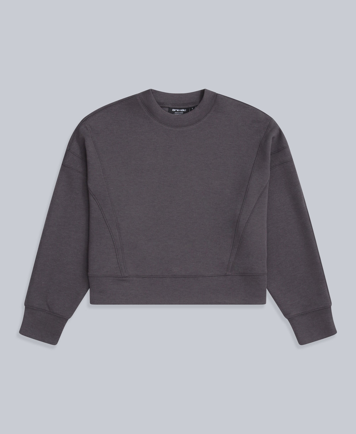 Active Womens Crop Sweatshirt - Taupe