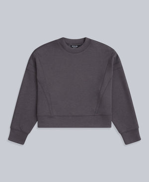 Active Womens Crop Sweatshirt - Taupe