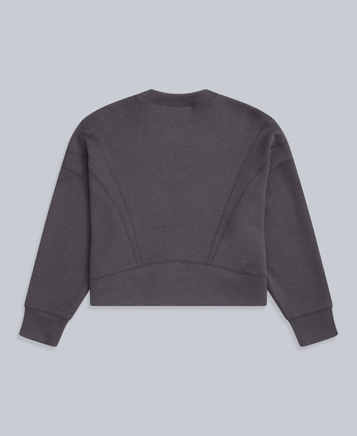 Active Womens Crop Sweatshirt - Taupe