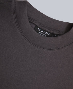 Active Womens Crop Sweatshirt - Taupe