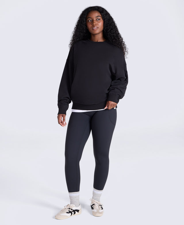 Dakota Womens Graphic Sweatshirt - Black