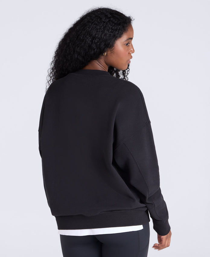 Dakota Womens Graphic Sweatshirt - Black