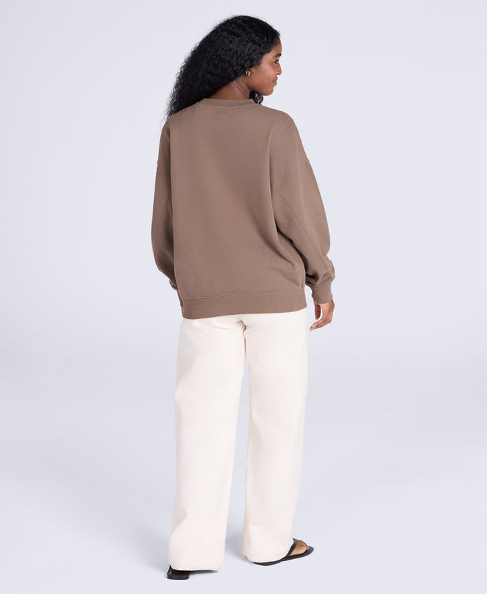 Dakota Womens Graphic Sweatshirt - Brown