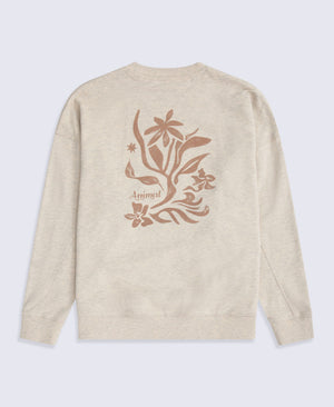 Dakota Womens Graphic Sweatshirt - Cream