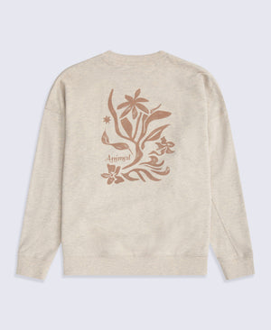 Dakota Womens Graphic Sweatshirt - Cream