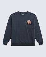 Dakota Womens Graphic Sweatshirt - Dark Blue
