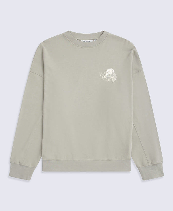 Dakota Womens Graphic Sweatshirt - Light Khaki
