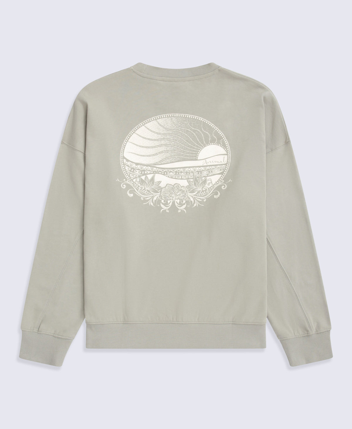 Dakota Womens Graphic Sweatshirt - Light Khaki