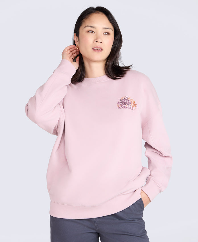 Dakota Womens Graphic Sweatshirt - Light Pink