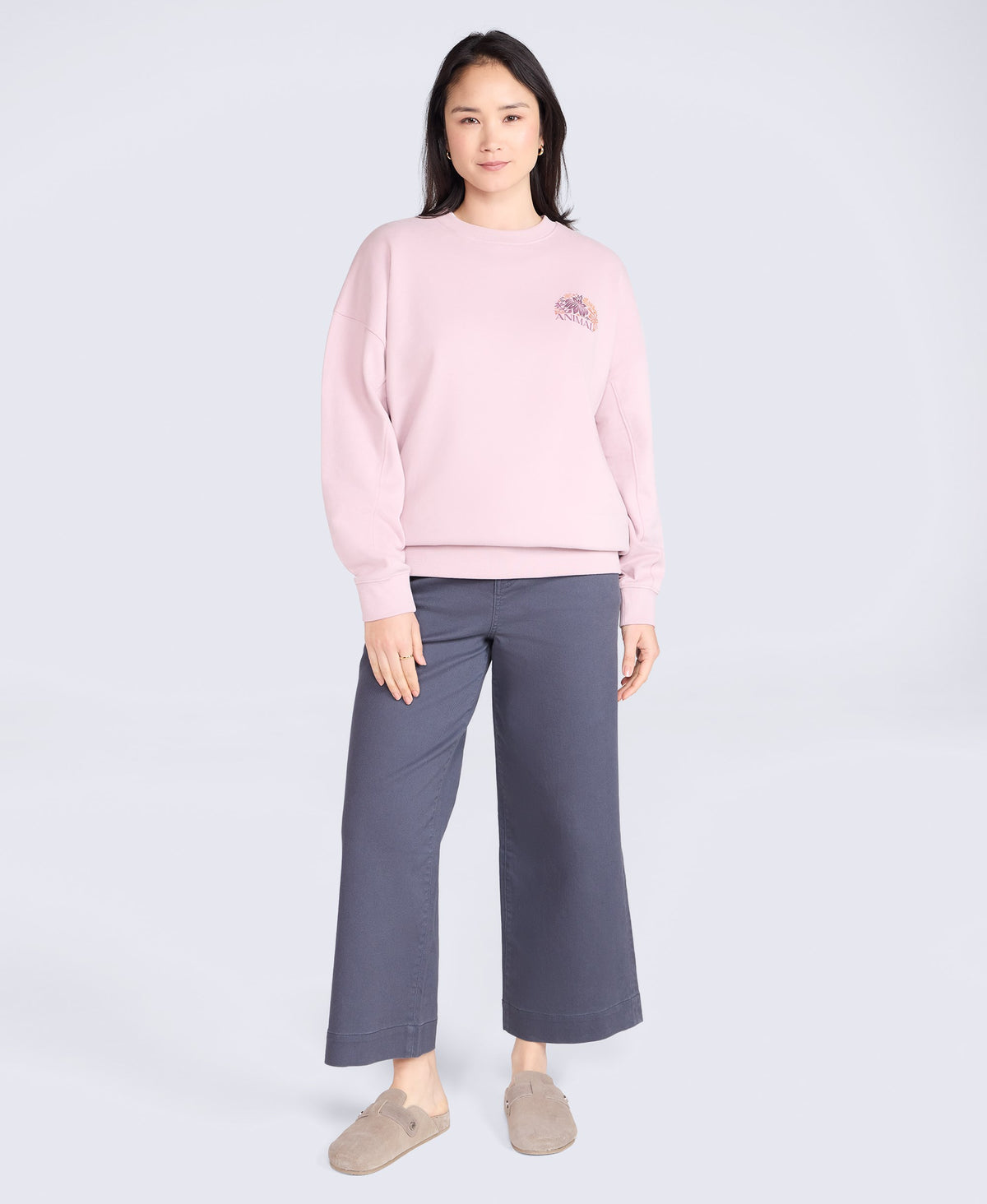 Dakota Womens Graphic Sweatshirt - Light Pink