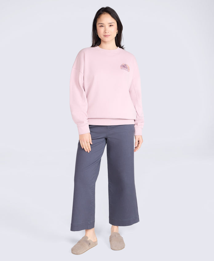 Dakota Womens Graphic Sweatshirt - Light Pink