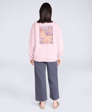 Dakota Womens Graphic Sweatshirt - Light Pink