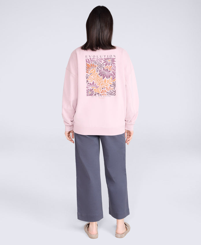 Dakota Womens Graphic Sweatshirt - Light Pink