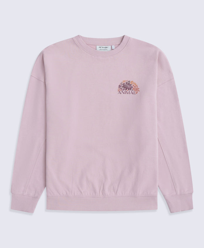 Dakota Womens Graphic Sweatshirt - Light Pink