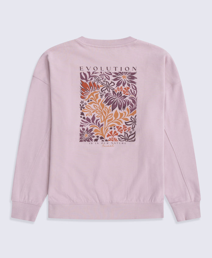 Dakota Womens Graphic Sweatshirt - Light Pink