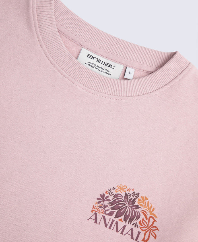 Dakota Womens Graphic Sweatshirt - Light Pink