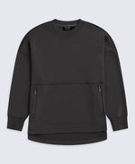 Vicky Womens Longline Sweat - Black
