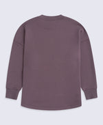 Vicky Womens Longline Sweat - Purple