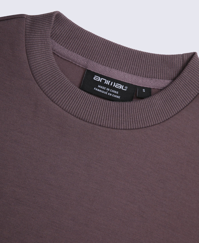 Vicky Womens Longline Sweat - Purple