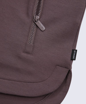 Vicky Womens Longline Sweat - Purple