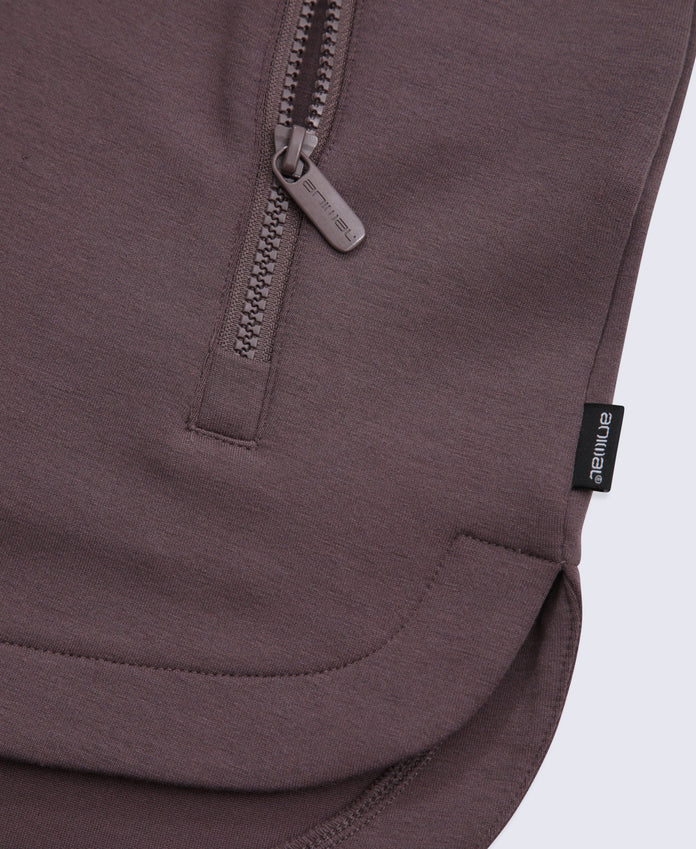 Vicky Womens Longline Sweat - Purple