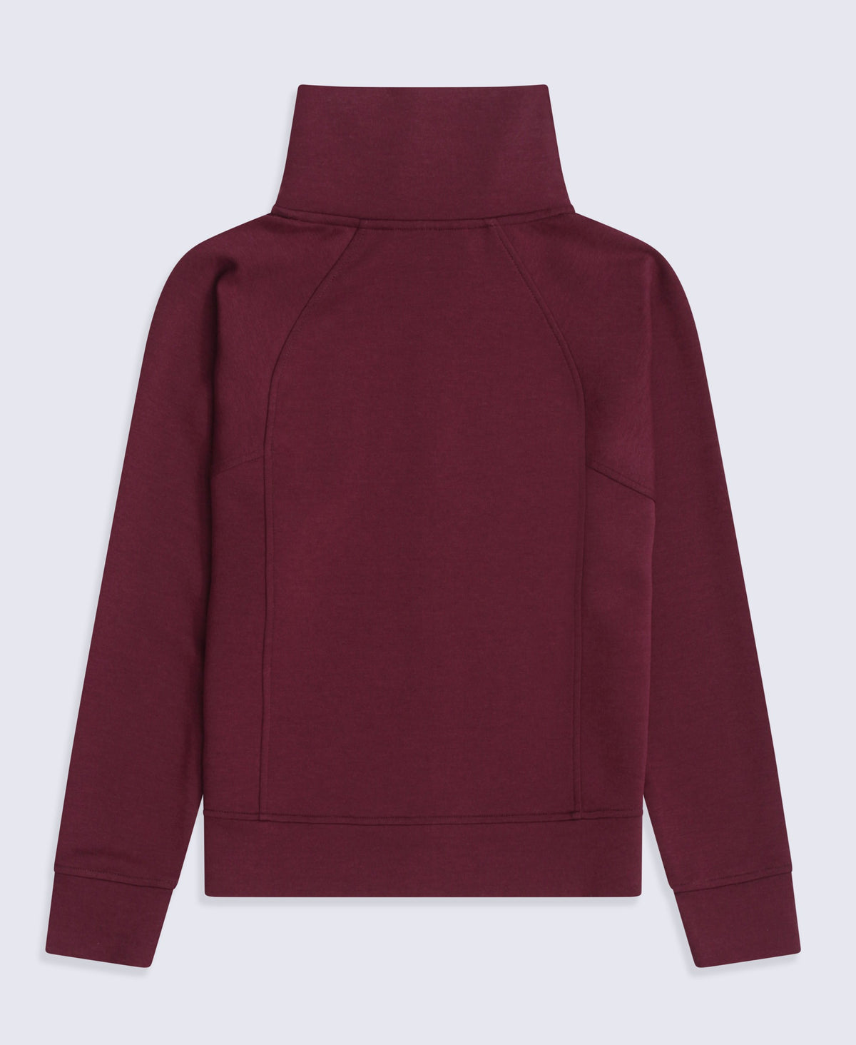 Womens Travel Full Zip Sweatshirt - Burgundy