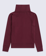 Womens Travel Full Zip Sweatshirt - Burgundy