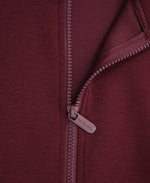 Womens Travel Full Zip Sweatshirt - Burgundy