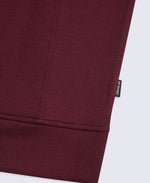 Womens Travel Full Zip Sweatshirt - Burgundy