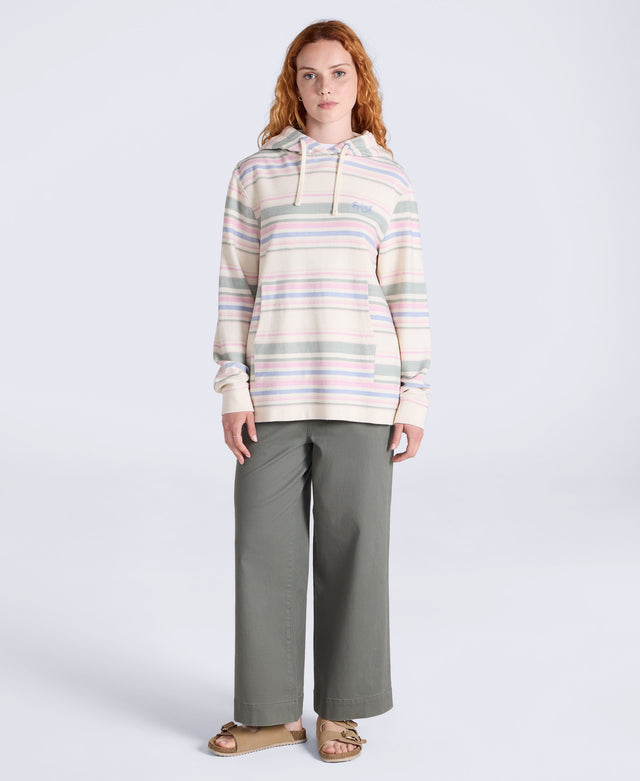 Lila Womens Beach Hoodie - Pale Green