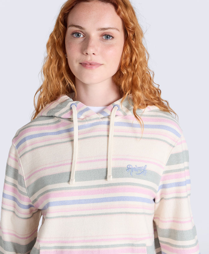 Lila Womens Beach Hoodie - Pale Green
