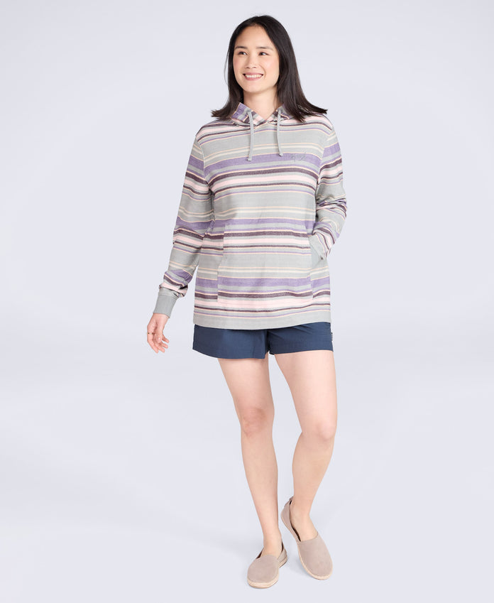 Lila Womens Beach Hoodie - Purple