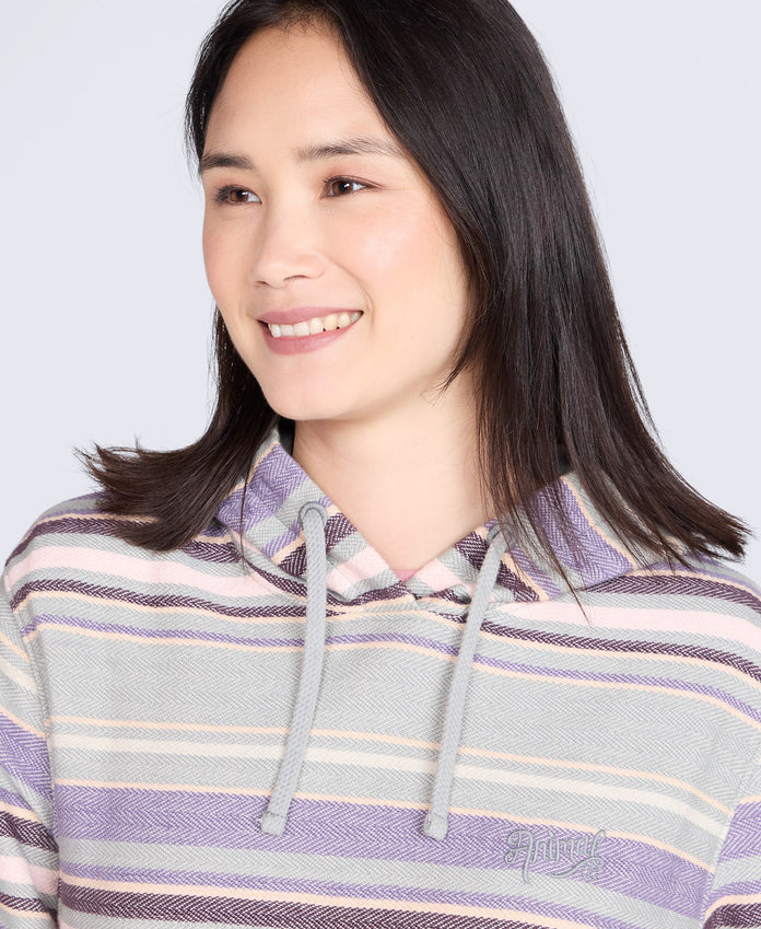 Lila Womens Beach Hoodie - Purple