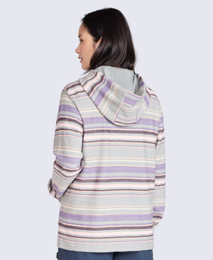 Lila Womens Beach Hoodie - Purple