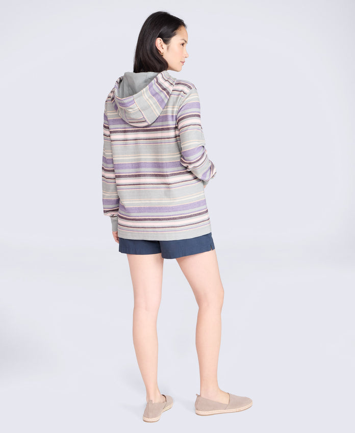 Lila Womens Beach Hoodie - Purple