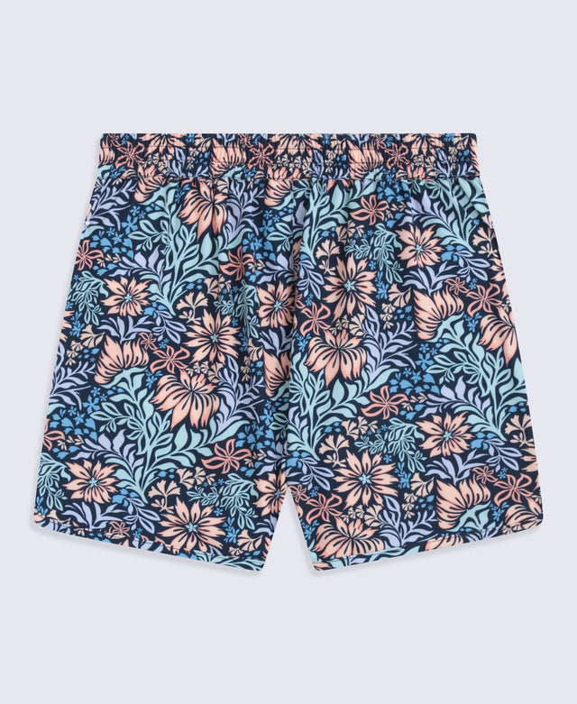 Nixie Kids Printed Boardshort - Dark Blue