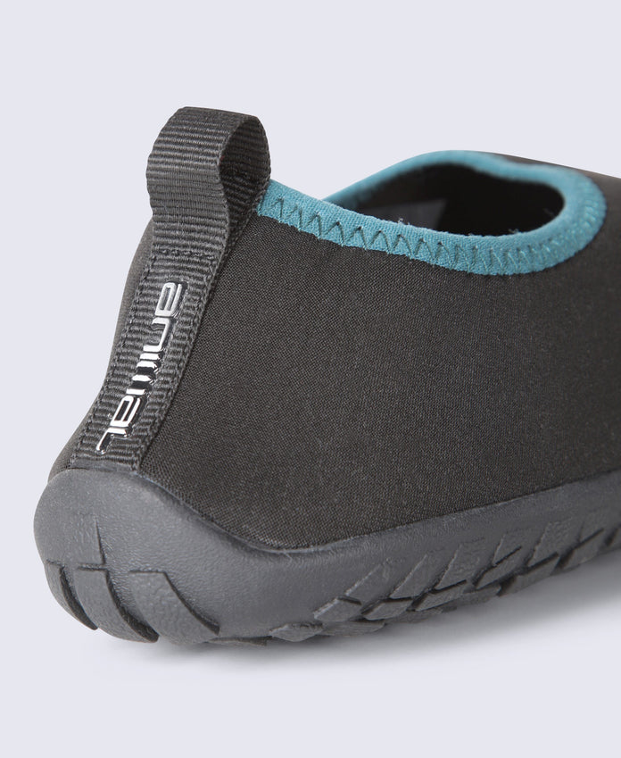 Animal Anchor Womens Aqua Shoe - Jet Black