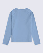 Ashleigh Girls Long Sleeve Top - Navy