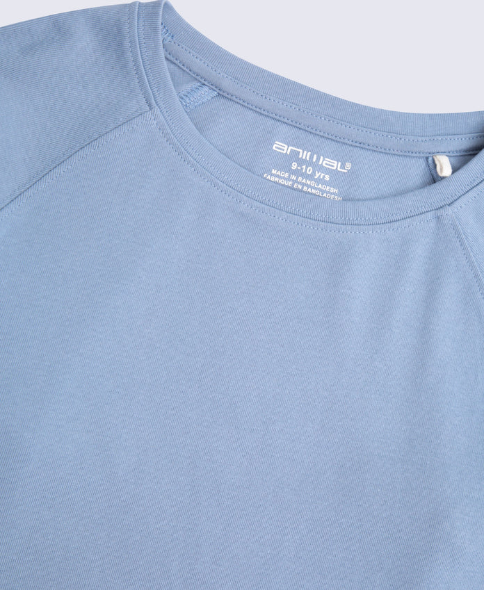 Ashleigh Girls Long Sleeve Top - Navy