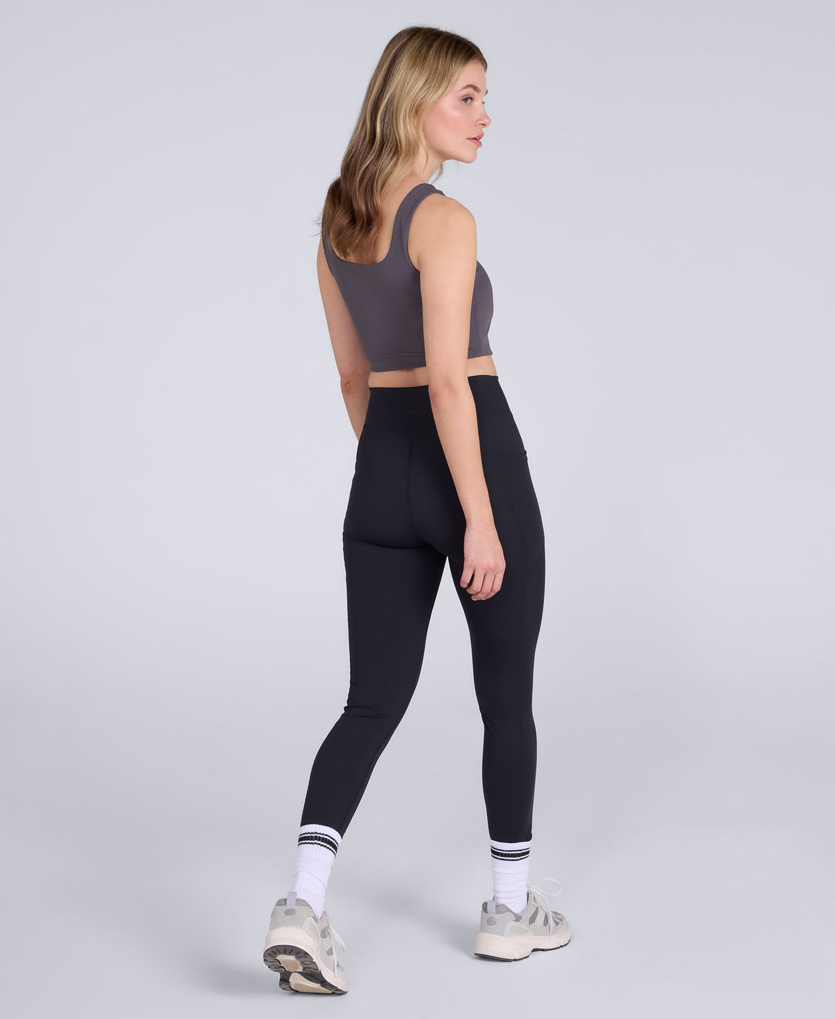 Leah Womens Pocket Leggings - Black