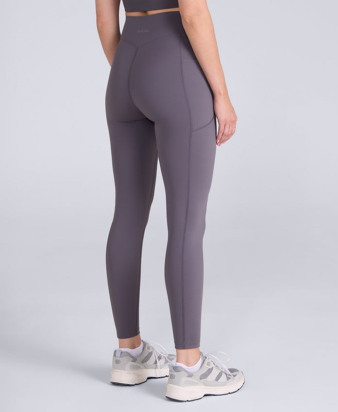 Leah Womens Pocket Leggings - Charcoal