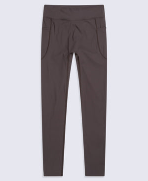 Leah Womens Pocket Leggings - Dark Brown