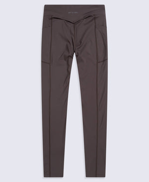 Leah Womens Pocket Leggings - Dark Brown