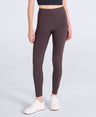 Leah Womens Pocket Leggings - Dark Brown
